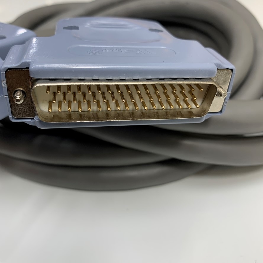 Cáp 5M 17ft CS-DSDMDB50MF-015 DB50 Male to Female 50 Pin D-Sub 3 Rows Data Shielded Cable Grey OD 13mm For I/O Signal Encoder Servo Drive/CNC Machining Cable/Siemens Simatic