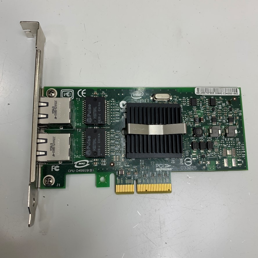 Card Mạng Intel(R) PRO/1000 PT Dual Port Network Adapter PCI-E X4 to 2 Port RJ45 Gigabit Ethernet Chipset Intel Part Number CPU-D49919(B) For Server, Industrial PC, Desktop Computer