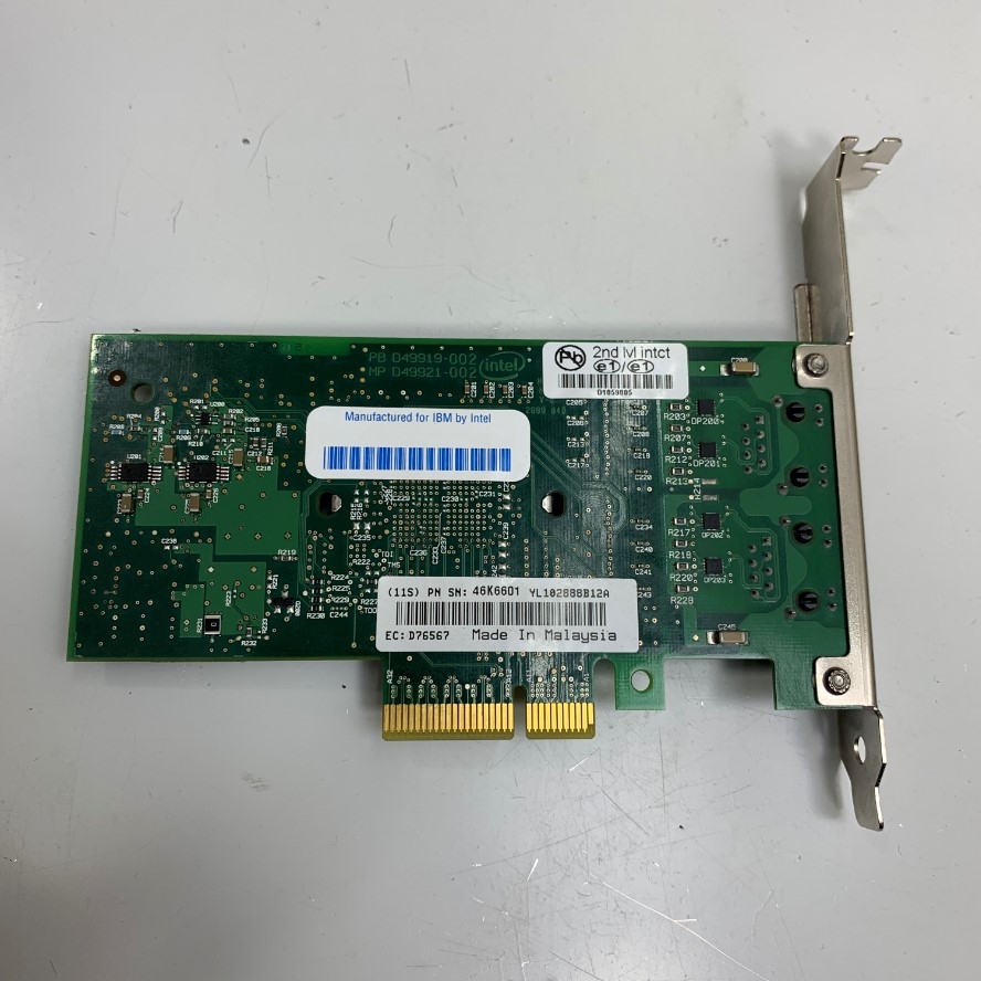 Card Mạng Intel(R) PRO/1000 PT Dual Port Network Adapter PCI-E X4 to 2 Port RJ45 Gigabit Ethernet Chipset Intel Part Number CPU-D49919(B) For Server, Industrial PC, Desktop Computer