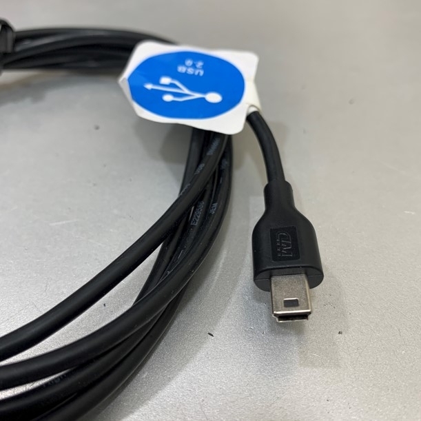 Cáp Kiết Nối WESTERN DIGITAL USB Type A to Mini B 2.0 CABLE 4064-705050-004 Dài 2M For Data HARD DRIVE My Book Essential HDD