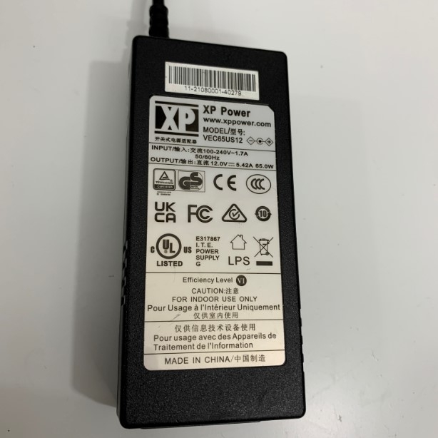 Adapter 12V 5.42A 65W XP Power Connector Size 5.5mm x 2.5mm For QNAP - TS-253D-4G - NAS server - 2 bays - SATA 6Gb/s - RAID 0 1 - JBOD - RAM 4 GB - 2.5 Gigabit Ethernet