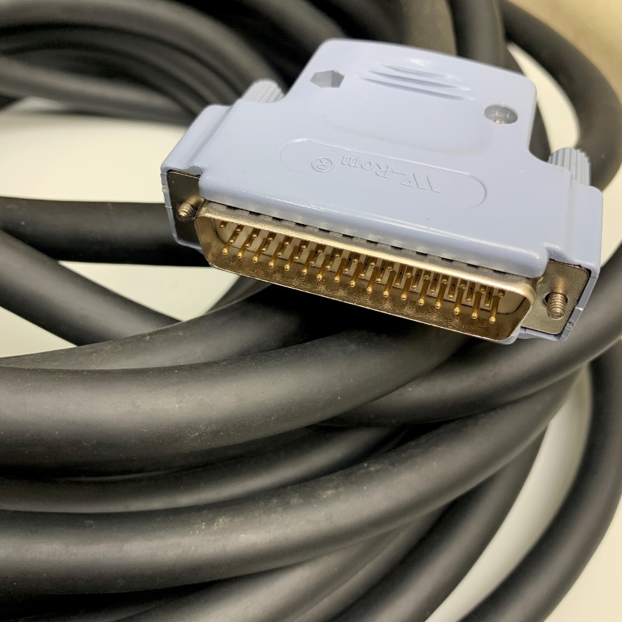 Cáp 10M 33ft CS-DSDMDB50MM-030 DB50 Male to Male 50 Pin D-Sub 3 Rows Data Shielded Cable Black OD 14mm For I/O Signal Encoder Servo Drive/CNC Machining Cable/Siemens Simatic