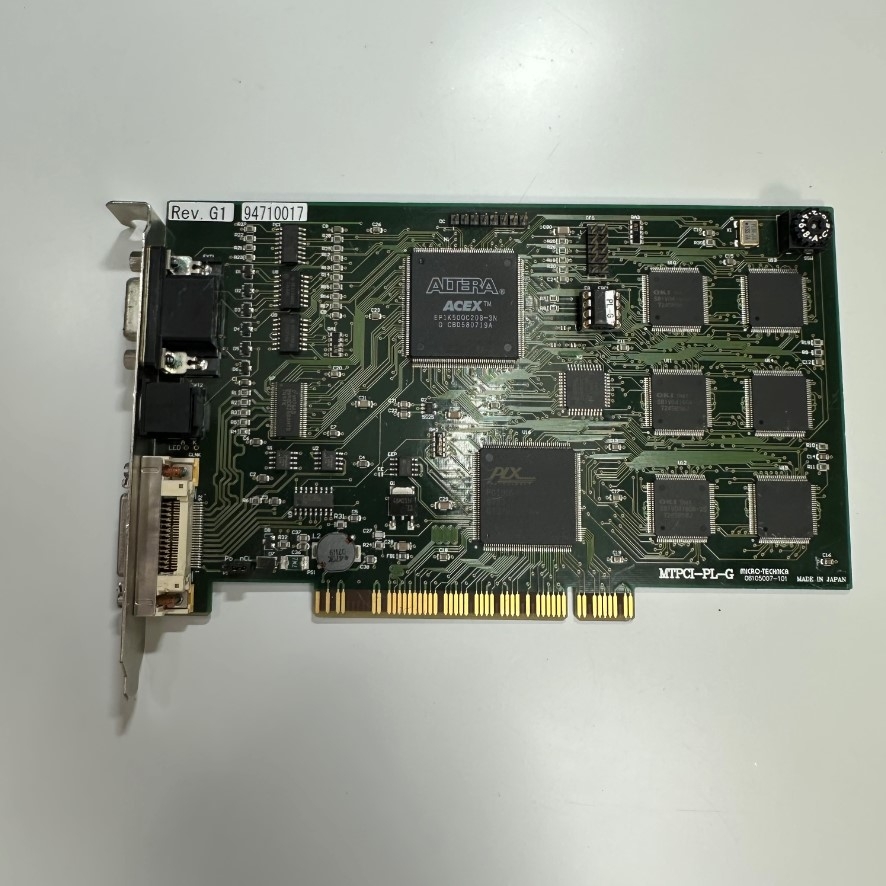 Card MICRO-TECHNICA MTPCI-PL-G REV.G1 06105007-101 Motherboard Camera Link Frame Grabbers PCI  4X to MDR 26 Pin + VGA HD 15 Pin + Mini Din 8 Pin Port