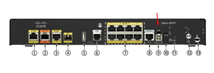 Adapter 12V 5.42A 65W XP Power Connector Size 4 Pin ATX Molex For Cisco Router C891F-K9 C892FSP-K9 Gigabit Ethernet