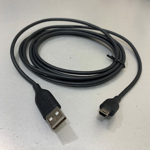 Cáp Lập Trình Mitsubishi HMI GT11 GT15 Series Download Programming GT09-C30USB-5P Cable USB Type A to Mini B Black Length 2M