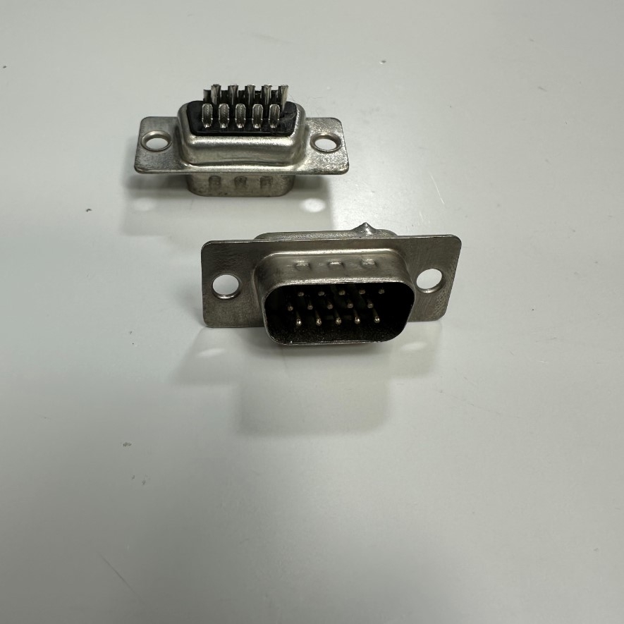 Đầu Jack Connfly DB15 3 Row HD15 VGA Male Connector For Cẩu Trục Công Nghiệp, Máy Cắt Laser Fiber, Data Signal and Power Cable Laser Machine Shipyard