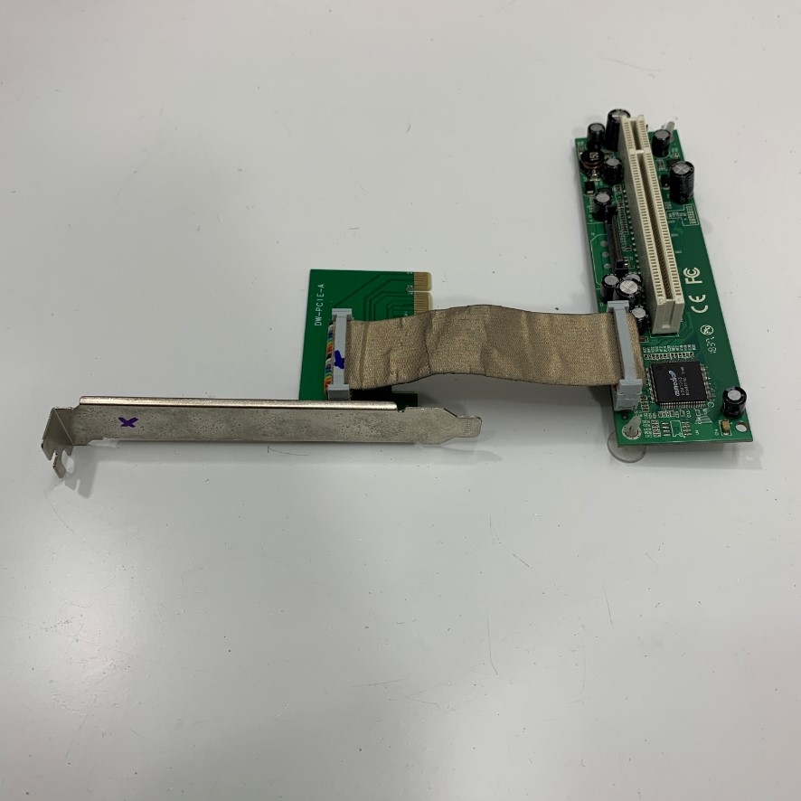 Chuyển Mạch Công Nghiệp Card PCI-E Express 1X to PCI 4X 32bits Adapter with 8Cm Flex Cable DW-PCIE-A For Industrial Computers PC Computer