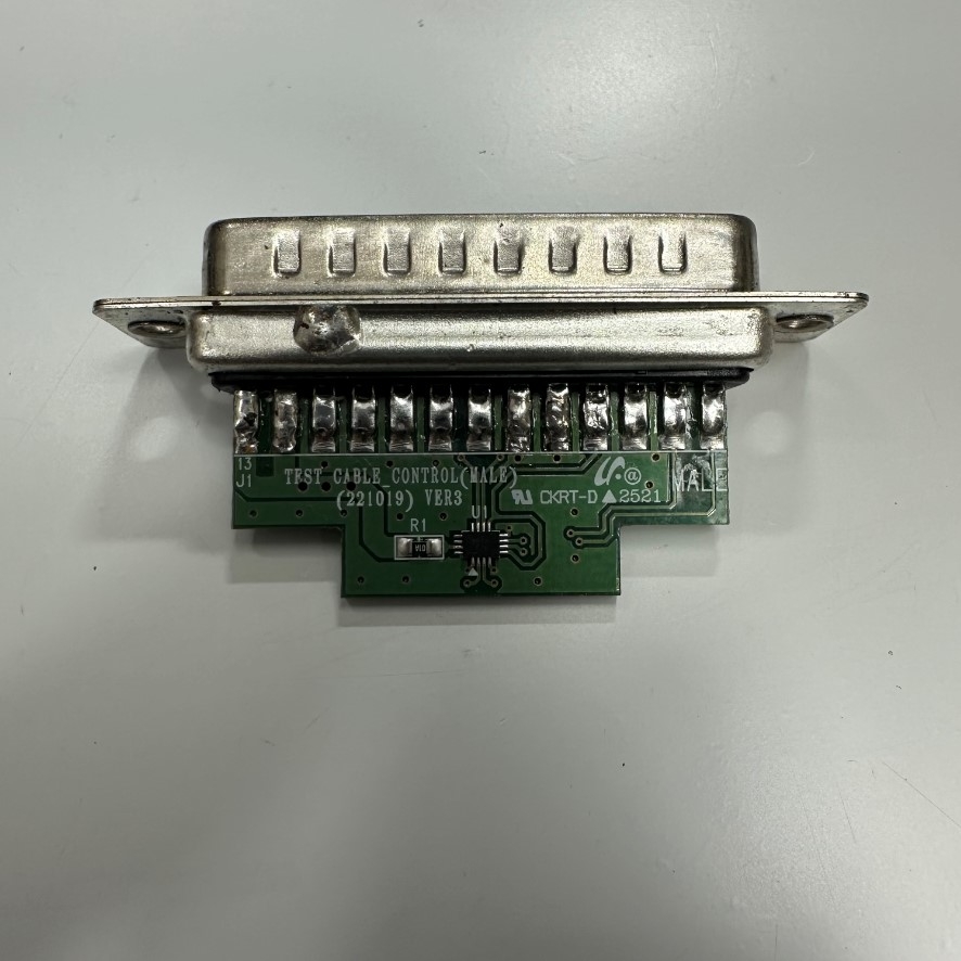 Đầu Jack DB25 Male TEST CABLE CONTROL MALE 221019 VER3 CKRT-D 2521 For Máy Cắt Fiber 3D Laser Engraving Machine, Data Signal and Power Cable, Industrial CNC Machine