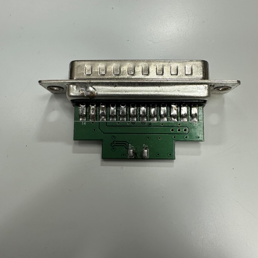 Đầu Jack DB25 Male TEST CABLE CONTROL MALE 221019 VER3 CKRT-D 2521 For Máy Cắt Fiber 3D Laser Engraving Machine, Data Signal and Power Cable, Industrial CNC Machine