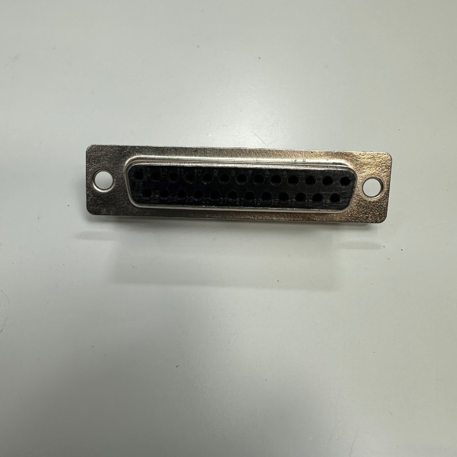 Đầu Jack Connfly DB25 Female D-Sub Type Solder Wire Connector For Máy Cắt Laser Fiber CO2 UV Laser Control, Data Signal and Power Cable, Industrial CNC Machine