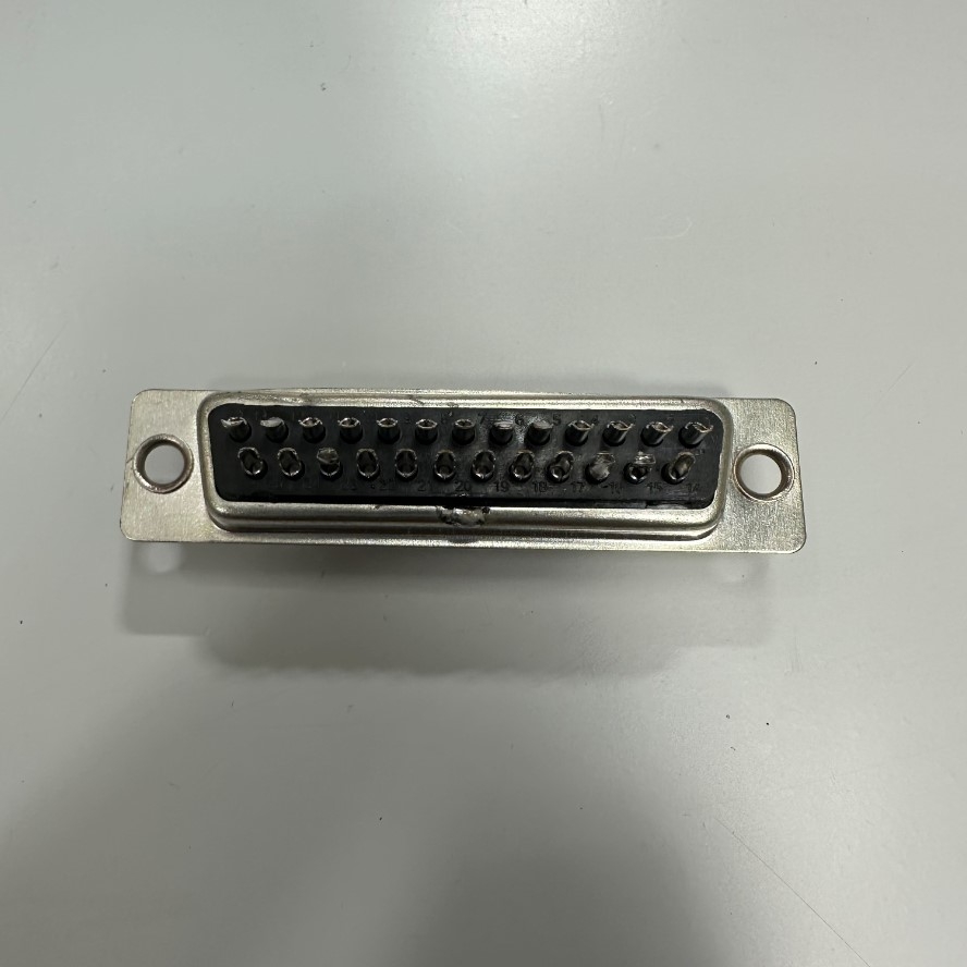 Đầu Jack Connfly DB25 Male D-Sub Type Solder Wire Connector For Máy Cắt Laser Fiber CO2 UV Laser Control, Data Signal and Power Cable, Industrial CNC Machine