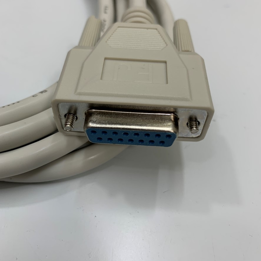 Cáp Điều Khiển 10Ft Dài 3M DB15 RS232 15 Pin 2 Row Serial Extension Cable Male to Female For PCIMC-3G Servo Handwheel Card Máy CNC, Máy Điêu Khắc Gỗ Kiết Nối Với Computer