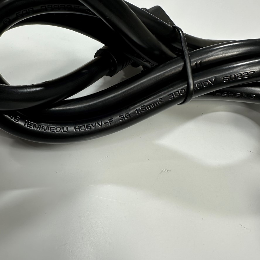 Dây Nguồn 1.5M 5ft I-SHENG Fused 13A Plug AC Power Cord UK BS1363A to C13 10A 250V 16AWG 3x1.5mm² UL Cable OD 8.6mm For Cisco AC Power Cord and Industrial PC Desktop Computer
