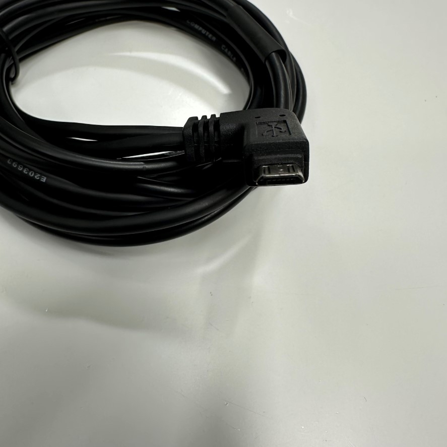 Cáp 1.8M 6ft 90° Right Angle Micro 5 Pin USB 2.0 Male to DB9 Female For Console Router/Switch Aruba Wi-Fi Access AP-203, AP-303, AP-344