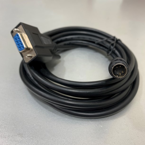 Cáp Điều Khiển Số Hóa Nhập Rập Mẫu Máy In Sơ Đồ Cho Ngành May Mặc Cable Mini Din 4 Pin Male to RS232 DB9 Female Black Length 3M