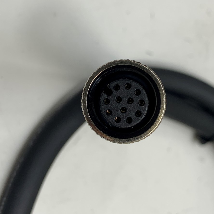 Cáp 0.6M 3ft Cognex CCB-M12X12FS-05 In-Sight Power & IO Breakout Cable M12 A-Code 12 Pin Female to 12 Core For Barcode Scanner Cognex DataMan Reader