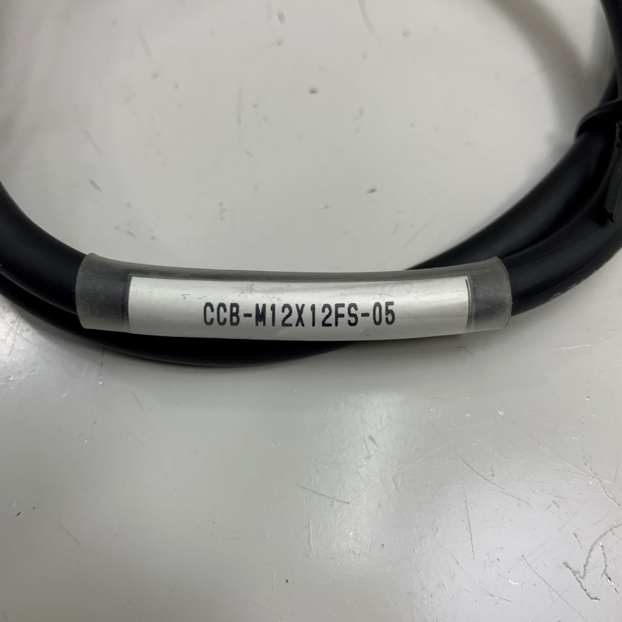 Cáp 0.6M 3ft Cognex CCB-M12X12FS-05 In-Sight Power & IO Breakout Cable M12 A-Code 12 Pin Female to 12 Core For Barcode Scanner Cognex DataMan Reader