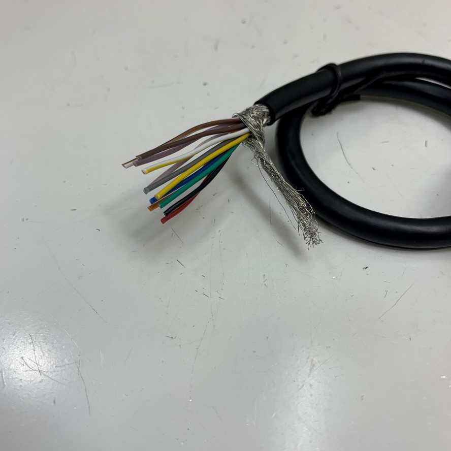 Cáp 0.6M 3ft Cognex CCB-M12X12FS-05 In-Sight Power & IO Breakout Cable M12 A-Code 12 Pin Female to 12 Core For Barcode Scanner Cognex DataMan Reader