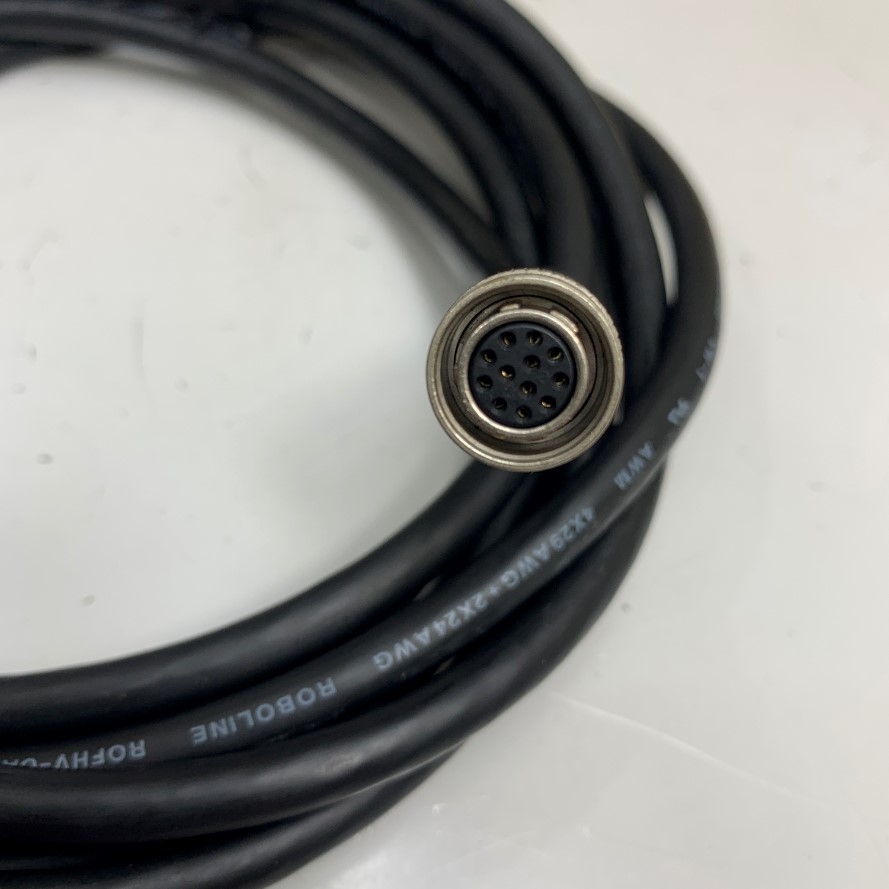 Cáp 7M 21ft MV-ACP-H12P-Open-HF-7M HIKROBOT Power/IO Cable Hirose 12 Pin Female HR10A-10P-12S(73) to 12 Core Open End