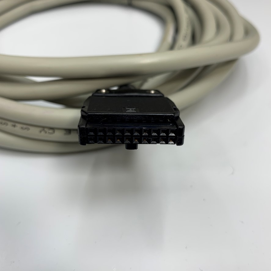 Cáp 5M 17ft W1030.3.1 Cable Connector IDC 20 Pin Female to DB15 Female D-Sub 15 Pin Molex FPHGR2 90 Degree Metal Grey Shielded Cable STYLE 2560 14C x 0.2mm² 24AWG OD 7.8mm