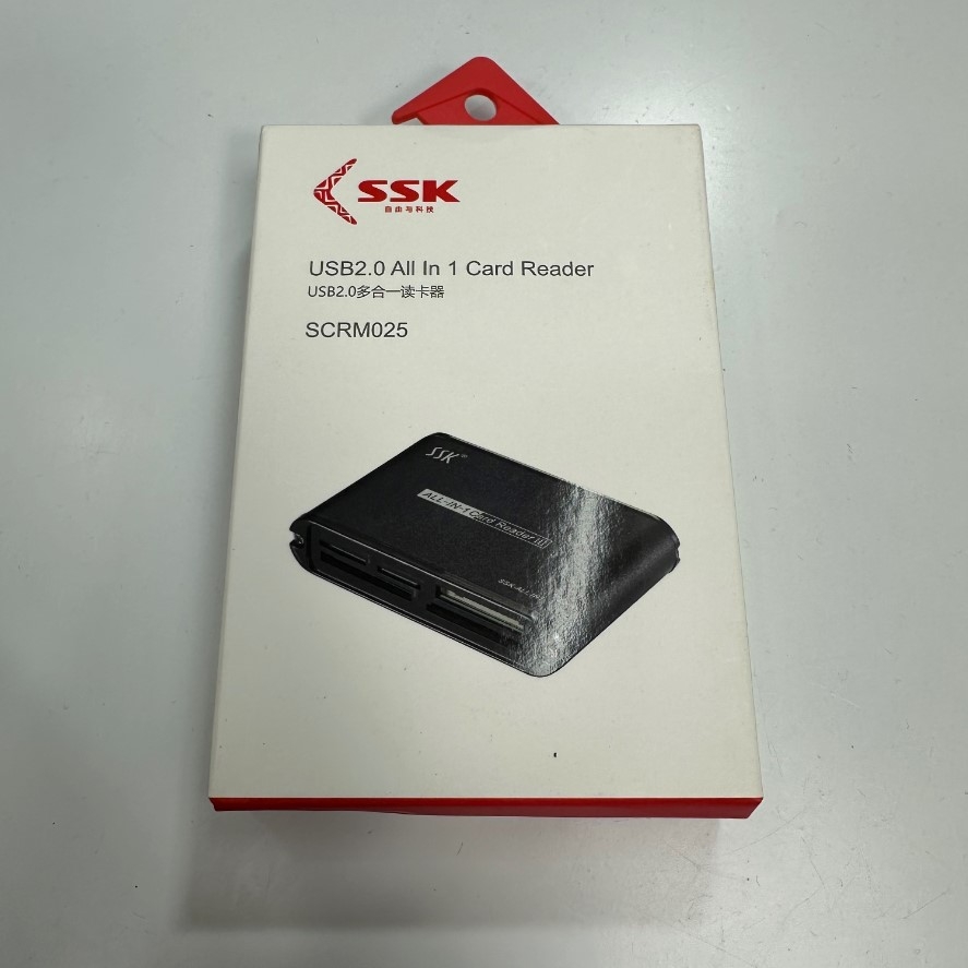 Đầu Đọc Thẻ SSK SCRM025 All-in-one Aluminum Alloy USB 2.0 Cable Dài 1.3M CF SD TF MS M2 XD Card Reader For Desktop PC Laptop