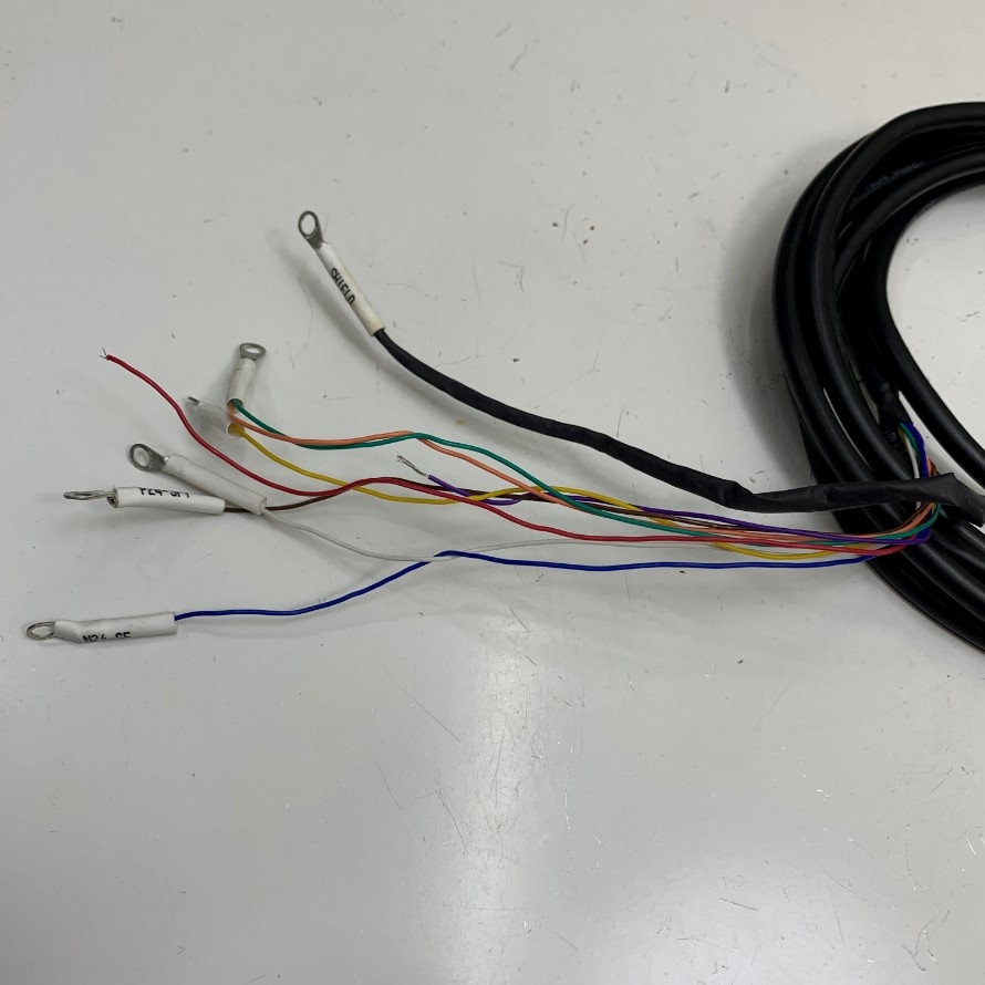 Cáp 3M 10ft GX14 Female 8 Pin Circular Mini Din 8-Pin Locking to 8 Core Open End Black Cable 300V 26AWG PVC