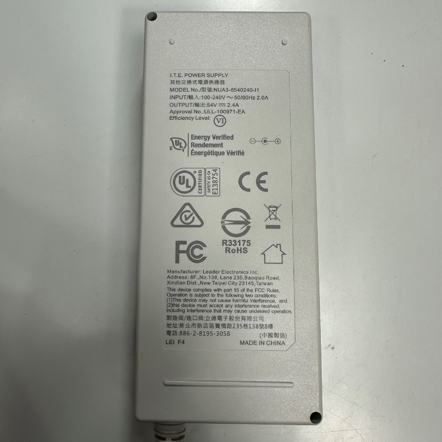 Adapter 54V 2.4A 130W I.T.E OEM Thay Thế HP 5066-2164 PA-1900-2P-LF 54V 1.67A 90W Connector Tip Size Molex 4 Pin Pitch 3.0mm For Switch HPE Aruba PoE+ DoE J9774A J9780A J9982A