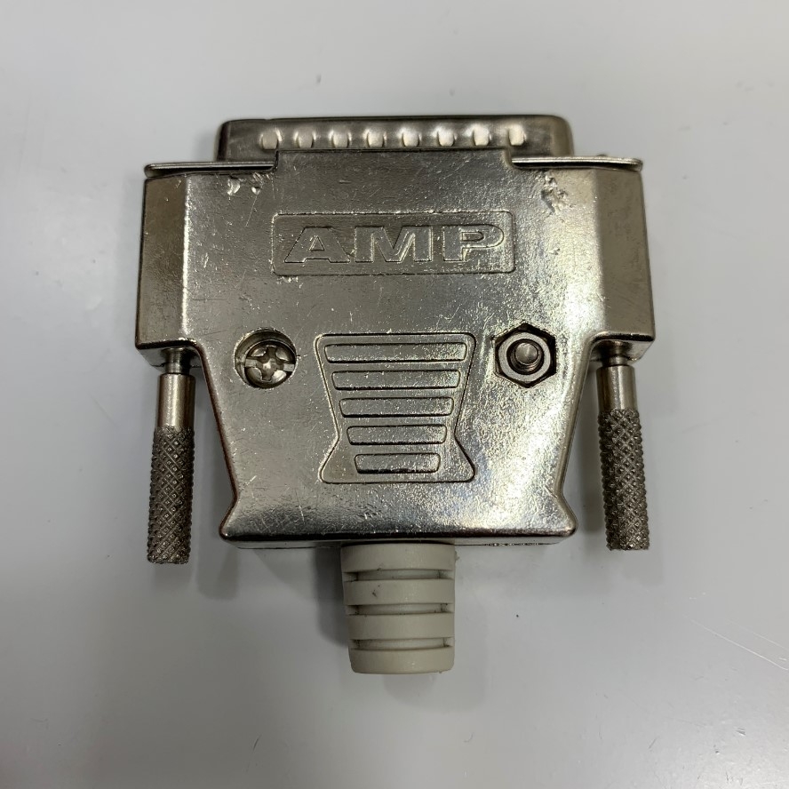 Đầu Jack Hàn AMP DB25 Male Plug Socket Metal Shell Kit 2 Rows 25 Pin Serial Port Connector D-SUB 25 Adapters Solid Needle Gold Plating