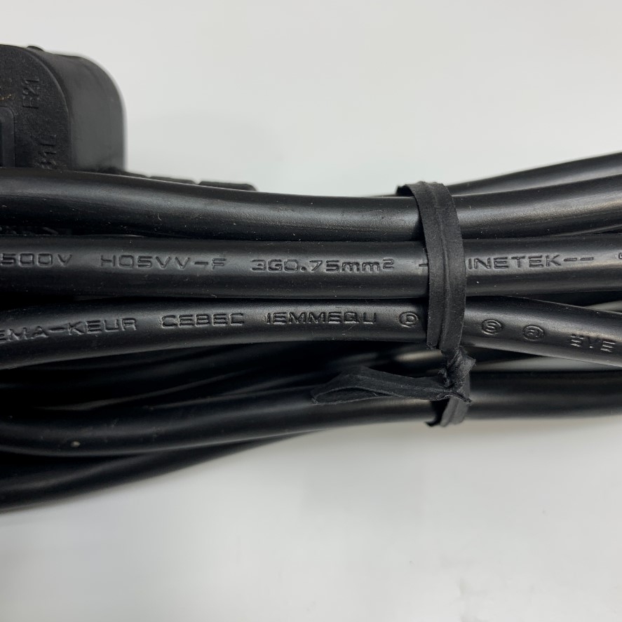 Dây Nguồn 1.8M 6ft LINETEK Fused 10A Plug AC Power Cord BS1363A to C13 10A 250V 18AWG 3x0.75mm² UL Cable OD 7.0mm For Hospital Medical EasyPulse Power Cord