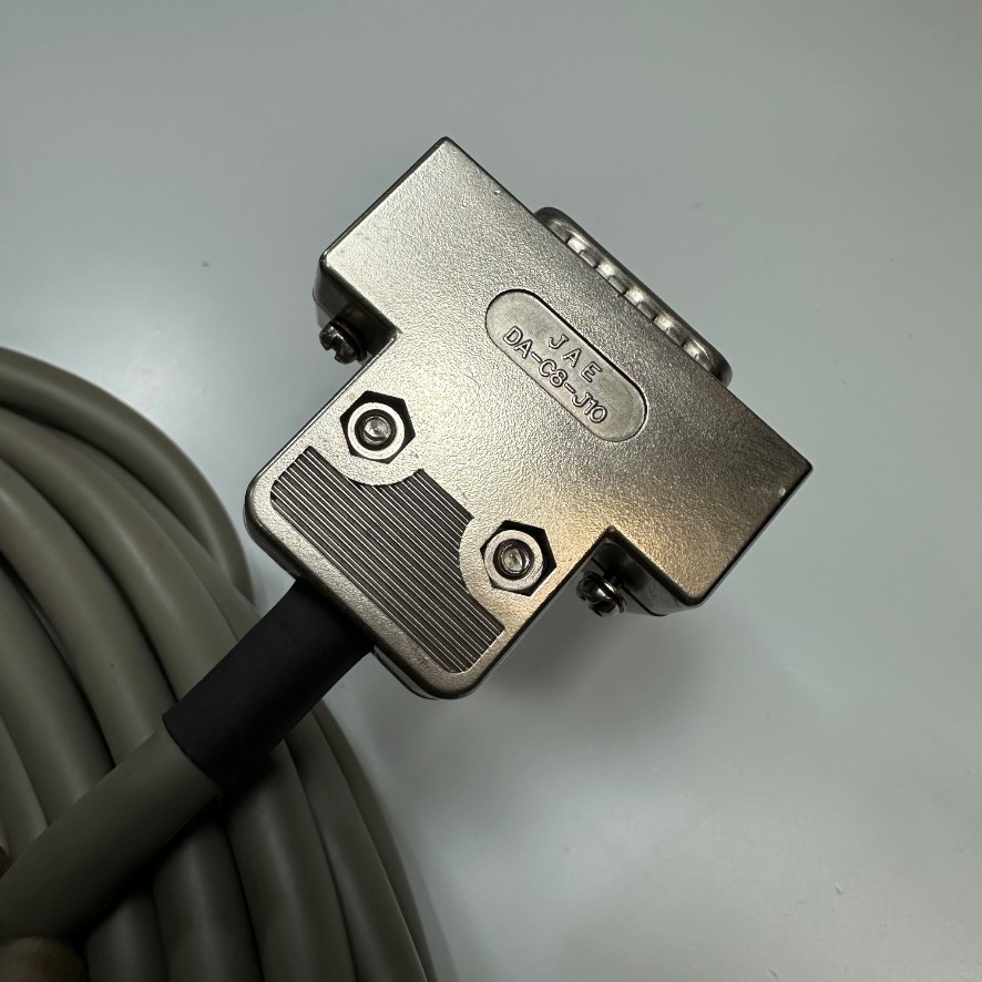 Cáp 10M 33ft HMS01 GTS-UNIT CNN30 Shielded Cable Connector JAE DA-C8-J10 Plug D-Sub DB15 Male to Female 26AWG OD 7.5mm E41447 HITACHI Cable
