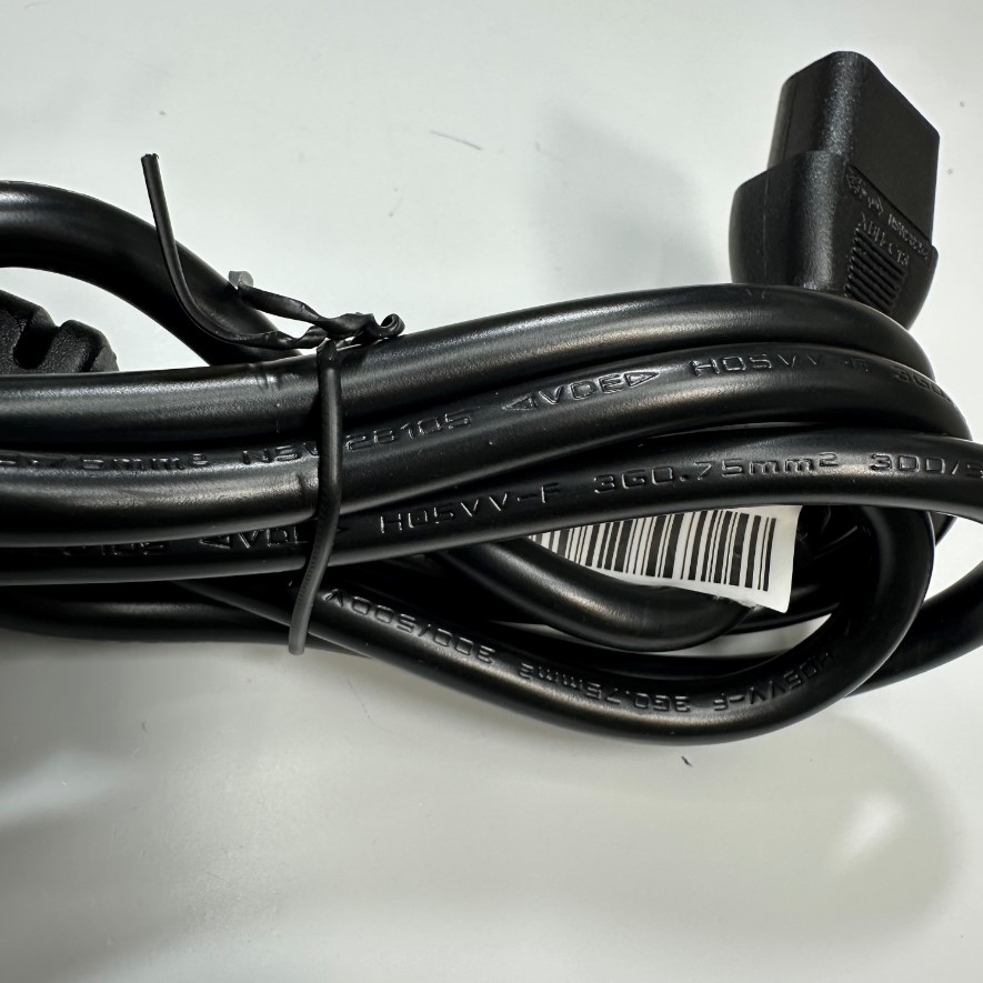 Dây Nguồn 1.5M 5ft XINBAIHUI XBH-D31 XBH-C13 AC Power Cord Europe Schuko CEE7/7 Plug to C13 10A 250V 18AWG 3x0.75mm² Cable Black OD 7.0mm H05VV-F