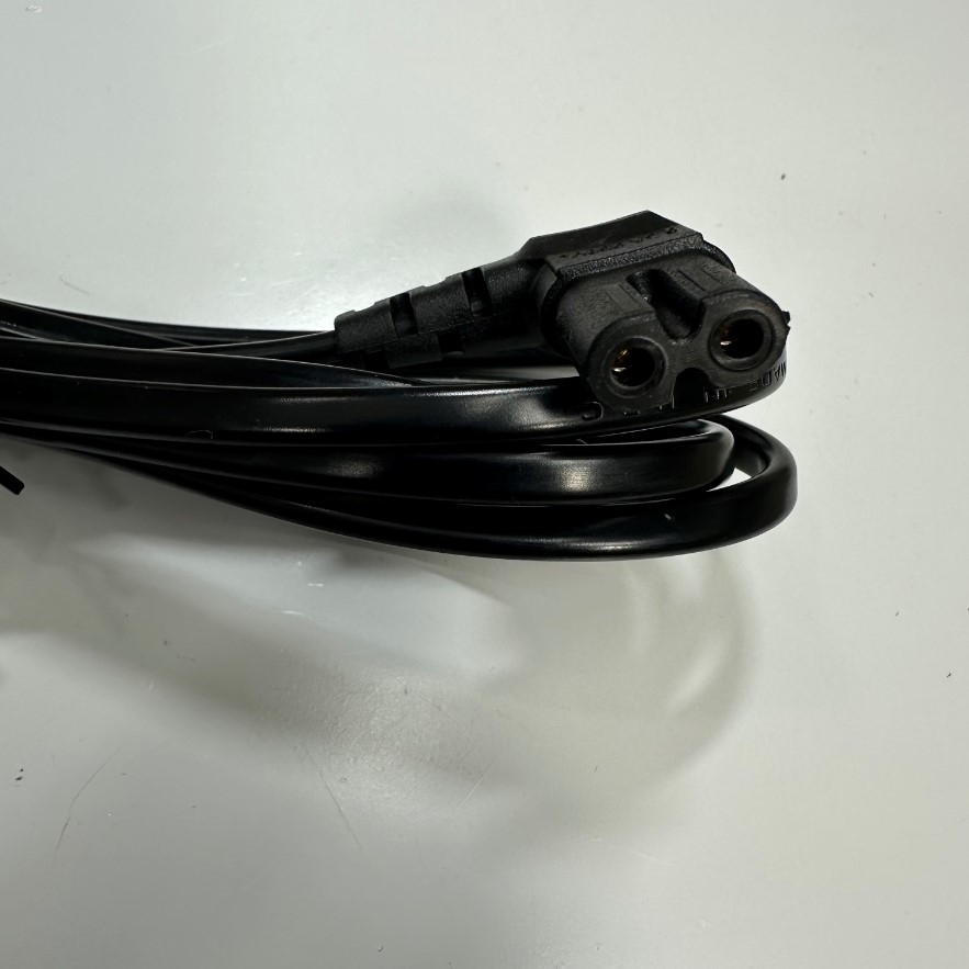 Dây Nguồn 1.8M 6ft OEM Vuông Góc Phải Chữ L 90 Độ ARIGATO AC Power Cord 90 Degree Angle Europe Schuko CEE7/7 Plug to Right Angle C7 2.5A 250V 18AWG 2x0.75mm² Cable For Samsung Philips Sony LED TV