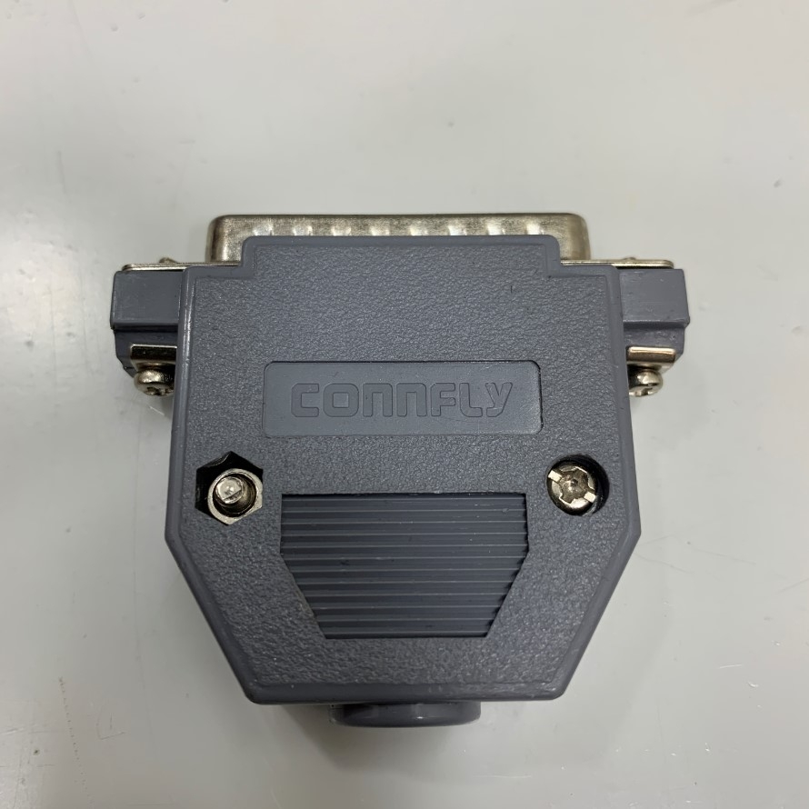 Đầu Jack Hàn Connfly DB25 Male D-Sub Solder Type Connector Kit Plastic Cover Housing Hood For Servo Drive Encoder Adapter