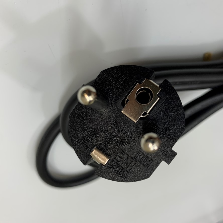 Dây Nguồn AC Power Cord A&D Moisture Analyzers Balances Europe Schuko CEE7/7 Plug to IEC C13 10A 250V 18AWG 3x0.78mm² Cable OD 6.9mm Dài 1.8M 6ft