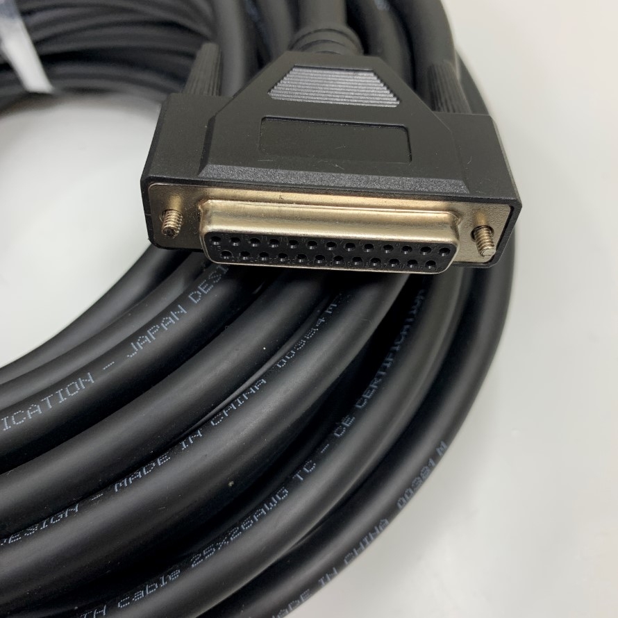 Cáp DB25 Male to DB25 Female Extension Serial Straight Cable Dài 50M 167ft 25 Core x 0.15mm² 26AWG Shielded Cable OD Ø 9.3mm For 30W 60W 100W Jpt M7 Fiber Laser Marking Machine, X-Laser ILDA Laser Interface