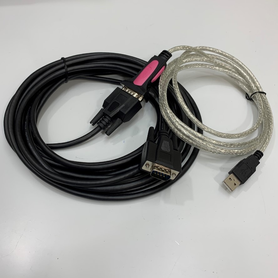 Bộ Cáp Điều Khiển Báo Cháy Computer Desktops Laptop USB to RS232 Serial Adapter FTDI Chip Dài 5M For Industrial Fire Alarm Control Panel and Computer