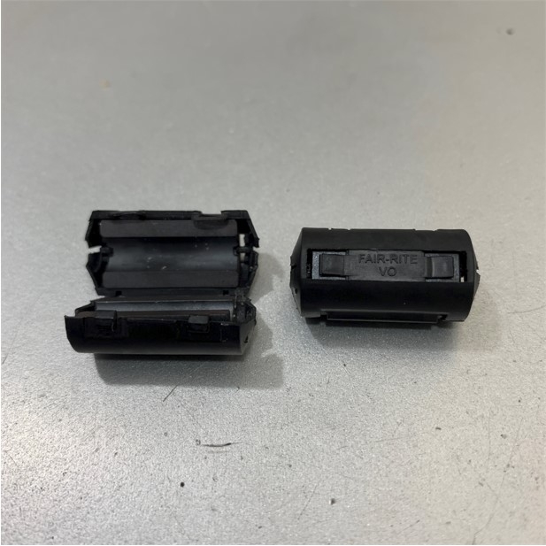 Bộ Lọc Khử Từ Kẹp Dây Tín Hiệu Chống Nhiễu FAIR-RITE VO 5.0mm ID Magnetic Ferrite Core Cable Max OD 5.0mm Noise Suppressor EMI RFI Clip Choke