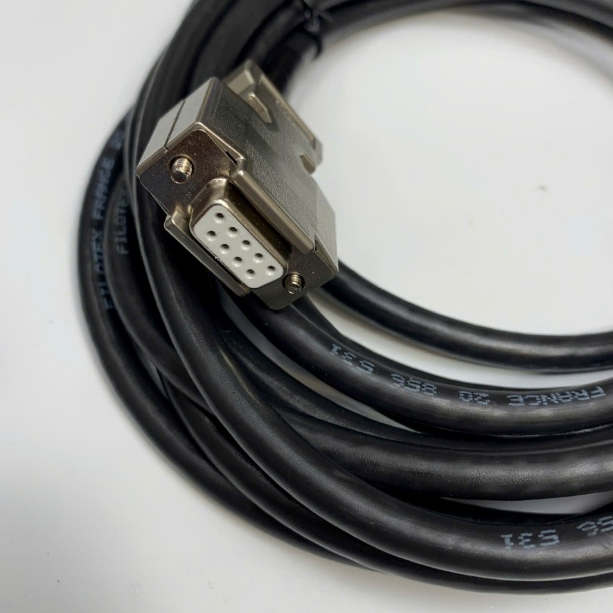 Cáp 10M 33ft RS232C Serial Communication Shielded Cable Null Modem DB9 Male to Female Metal Shell For Máy Xét Nghiệm Huyết Học MYTHIC 22 Analyzers Data Transfer witch Computer
