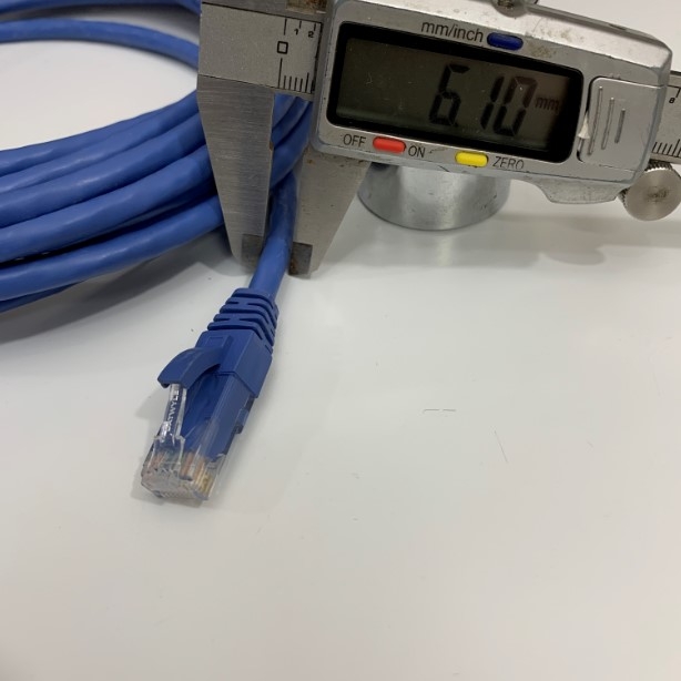 Dây Nhẩy Chuẩn Công Nghiệp DATWYLER UTP CAT6 Gigabit Snagless PVC FR 24AWG Industrial Ethernet RJ45 Network Patch Cord Straight Through Cable Blue Length 5M