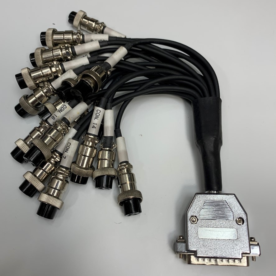 Cáp 0.3M Metal Shell Connector DB44 Male to 21 Port GX16 2 Pin Female Cable