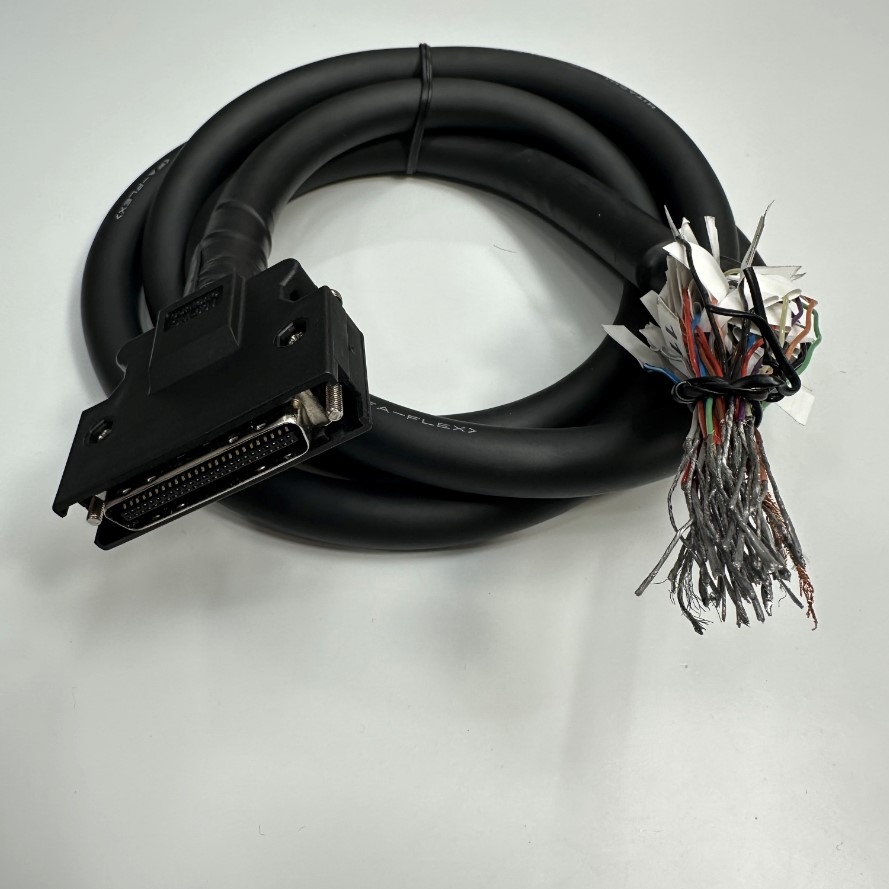 Cáp MR-J3CCN1CBL5M Dài 5M 17ft Connector Suntone SCSI MDR 50 Pin Male to 50 Core Bare Wire Open End Cable Hitachi 50 Core x 0.25mm² OD 13mm For Mitsubishi Servo CN1 Connection Terminal with Control
