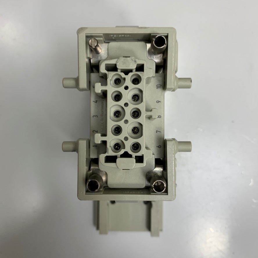 Đầu Nối Điện Công Nghiệp 10 Pin 16A 500V 6KV3 Harting Han 10E-M-S 09330102601 Male Connector + Harting Han 10E-F-S 09330102701 Female Connector