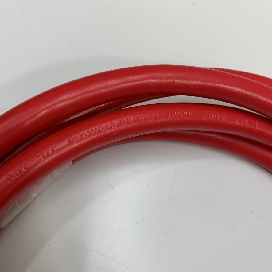 Dây Nguồn APC Power Cord C13 to C14 6Ft Dài 1.8M 15A 250V 14AWG 3x2.08mm² VW-1 105°C CSA SJT UL Cable OD 9.4mm-Red AP9870 in Taiwan