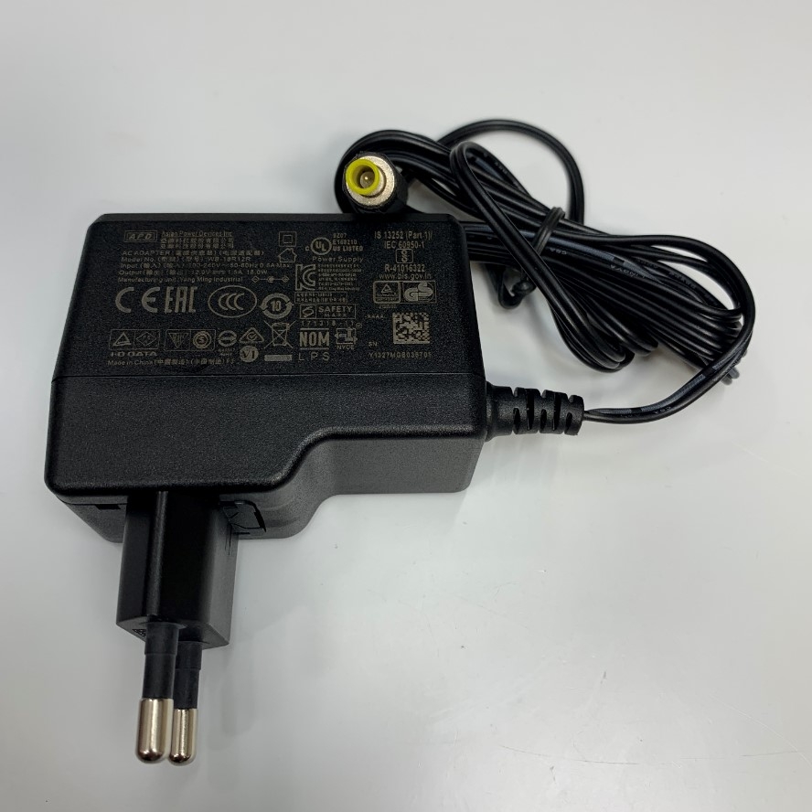 Adapter 12V 1.5A 18W APD OEM Thay Thế Tohnichi BA-6 6A-161WP12 12V 1.25A EU Plug Connector Tip Size 5.0mm x 3.0mm For Digital Torque Screwdriver Tester DOTE4/DOTE3/LC2/LC3/TDT2/TDT3/CD5