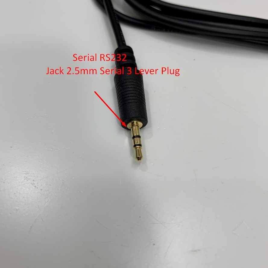 Cáp RS232 Communication Jack 2.5mm Stereo Serial 3 Lever to DB9 Female Cable Dài 2M For Máy Đo Đường Huyết On Call EZ II and PC Serial Data Cable