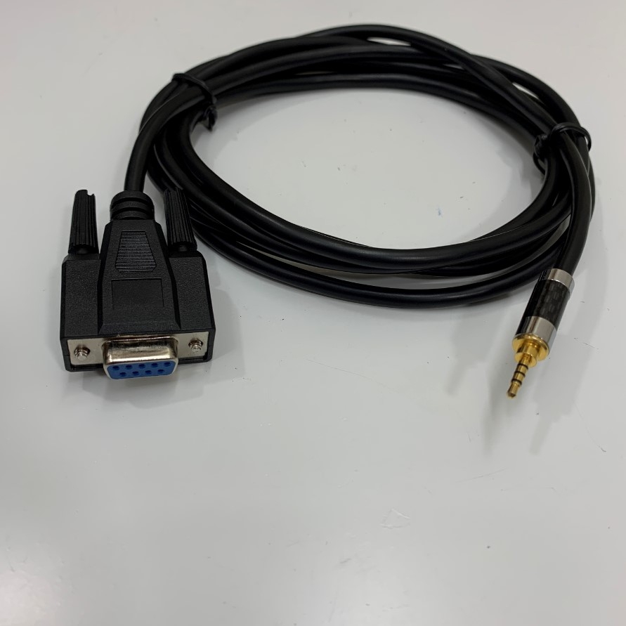 Cáp RS232 Communication Jack 2.5mm Serial 4 Lever to DB9 Female Cable Dài 2M For Máy Đo Mức Độ Phơi Nhiễm, Tiếng Ồn, Phơi Sáng Narda ELT-400 Exposure Level Tester PC Link Serial Data Cable