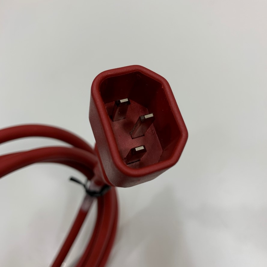 Dây Nguồn Cisco CAB-C13-C14-1.8M 6Ft Dài 1.8M AC Power Cord 10A 250V 18AWG 3x0.824mm² VW-1 105°C CSA SJT UL Cable OD 6.3mm E495164 TCS-Red