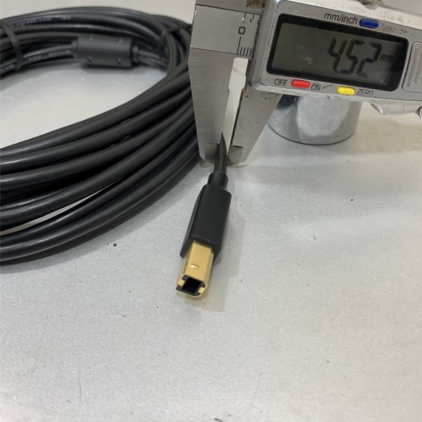 Cáp Lập Trình USB 2.0 Type A Male to Type B Male Cable 5M For PLC CNC NC DNC Machine Communication Software Download Data Update Firmware