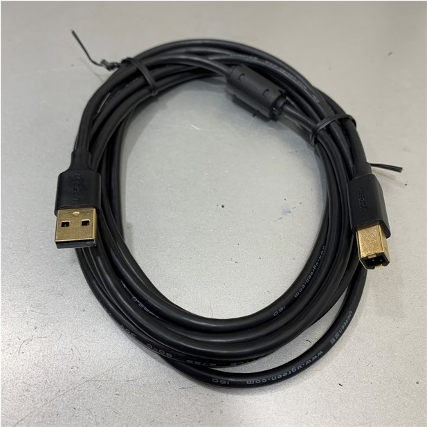 Cáp Máy In USB 2.0 Type A Male to Type B Male 3M UGREEN 10351 Printer Cable STYLE 2725 28AWG Black