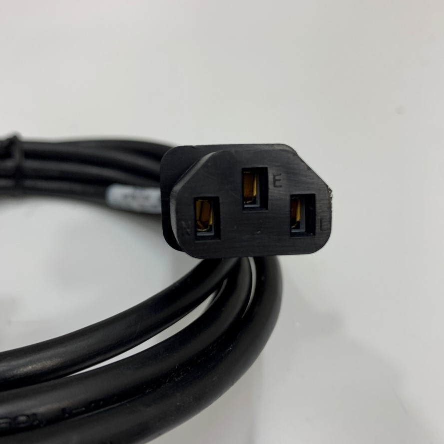 Dây Nguồn Cisco CAB-C13-C14-1.8M 6Ft Dài 1.8M AC Power Cord 10A 250V 18AWG 3x0.824mm² VW-1 105°C CSA SJT UL Cable OD 6.4mm E495164 TCS-Black